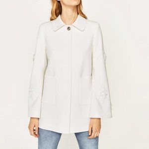 MARKDOWN** ZARA Frock Coat with Floral Details